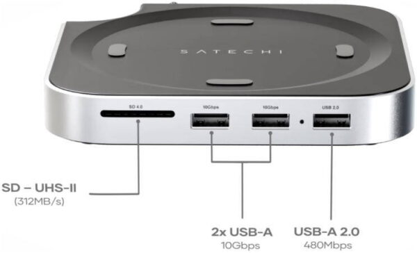Hub USB-C avec boîtier SSD NVME pour Mac Mini M4 – Image 3