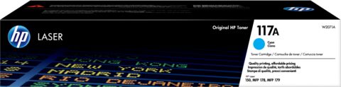 Cartouche de toner cyan LaserJet HP 117A (W2071A)