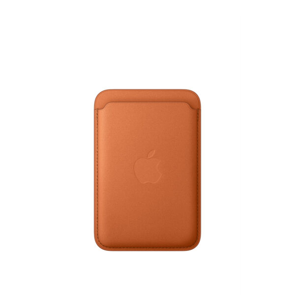 Porte‑cartes en tissage fin pour iPhone avec MagSafe