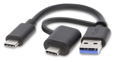 LMP 2-in-1 USB-C to USB-A & USB-C data cable