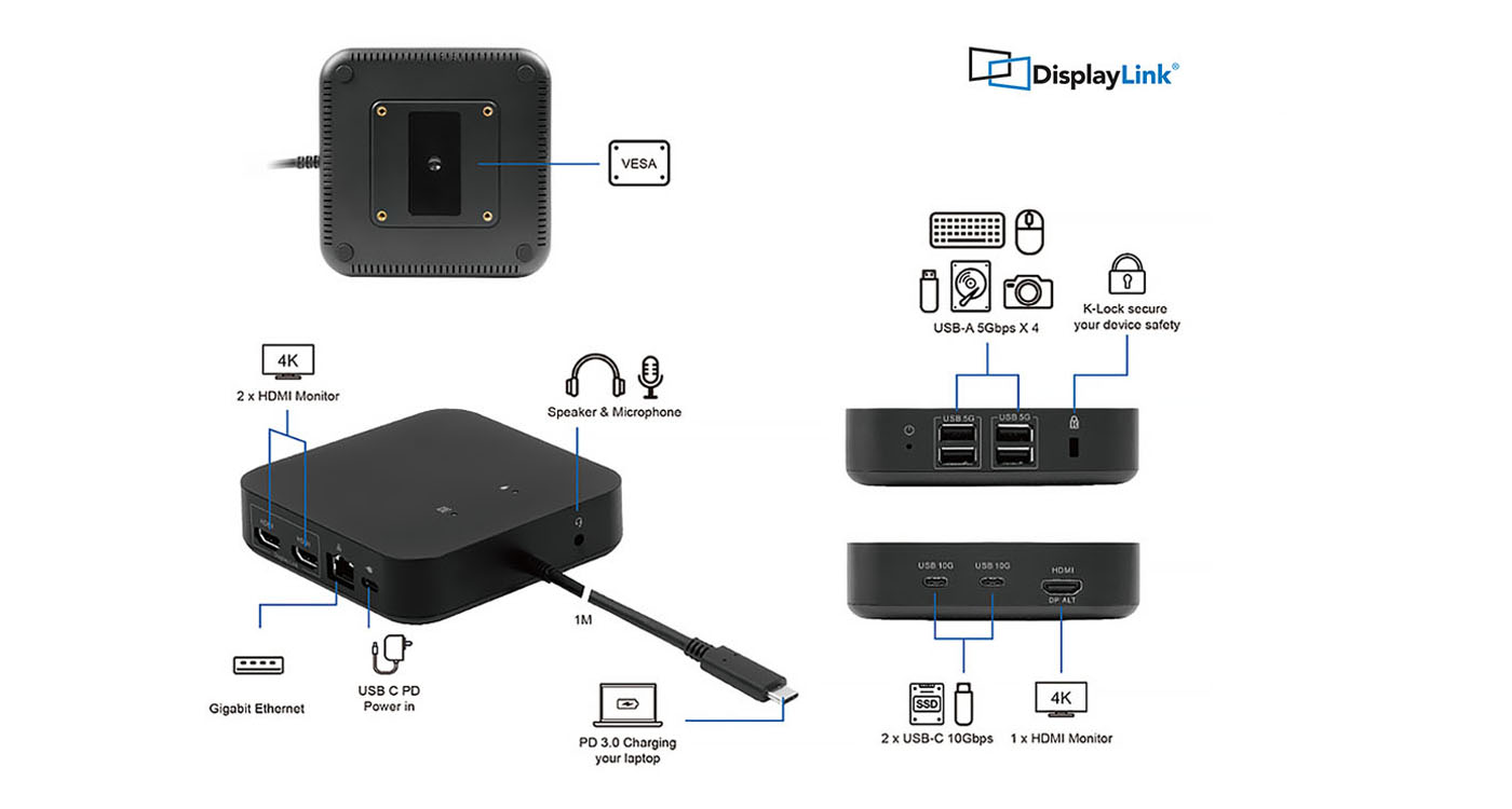 LMP USB-C Triple-DisplayDock 4K – Image 4