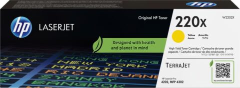 Cartouche de toner jaune LaserJet HP 220X (W2202X)