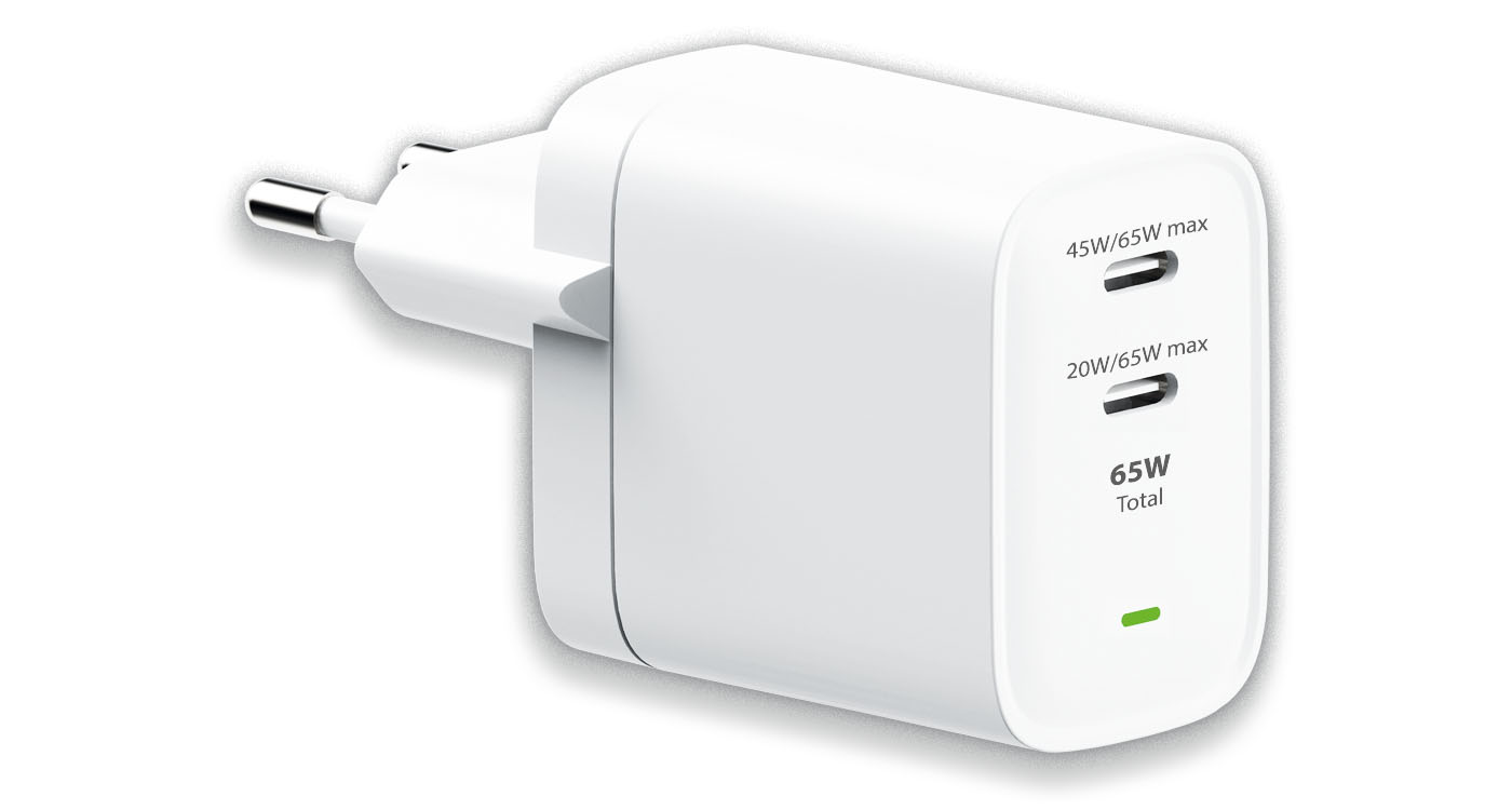 LMP 65W USB-C Dual Power Adapter